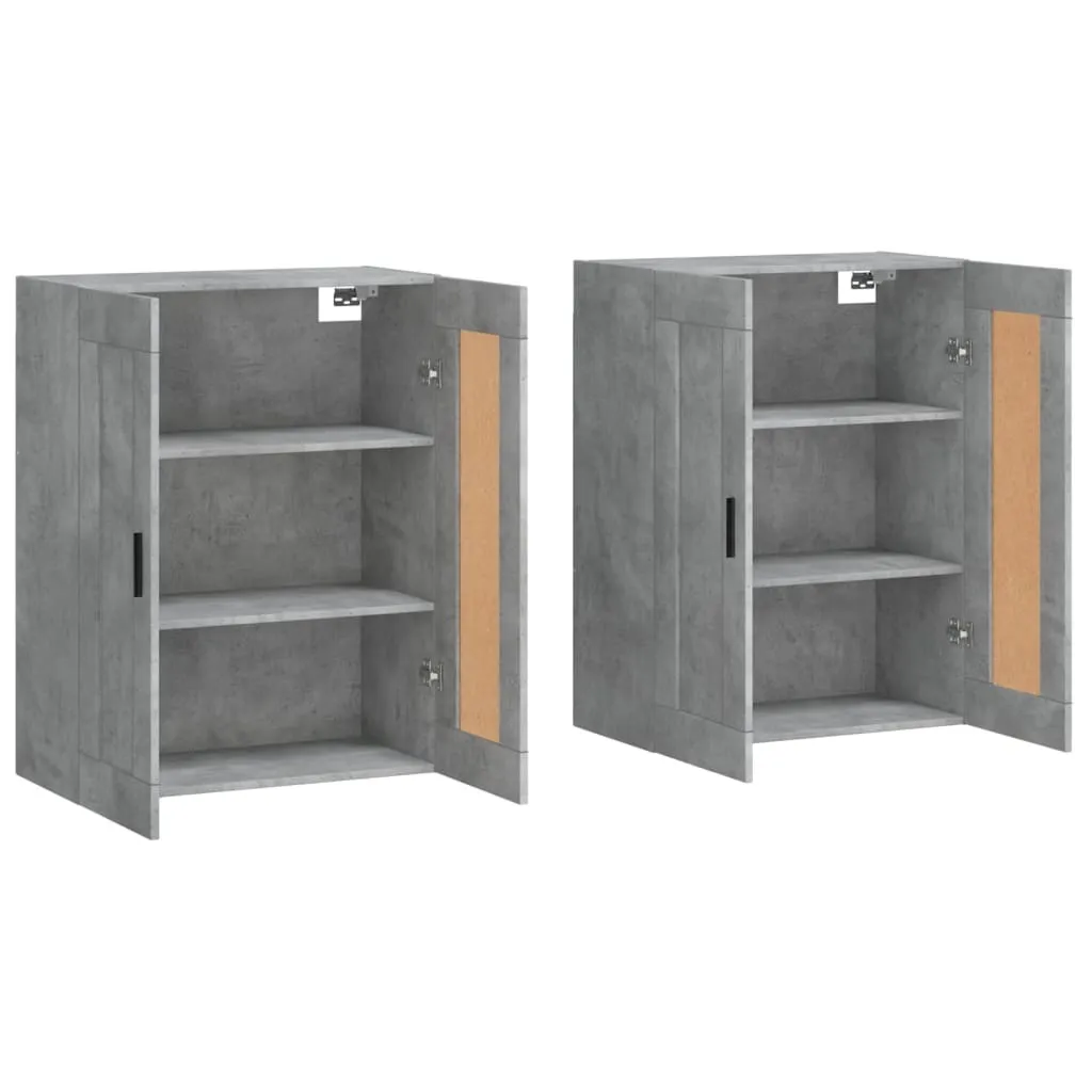 vidaXL Armadio Grigio Cemento 77x48x102 cm in Legno Multistrato