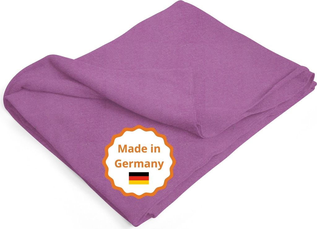 sleepling - Kuscheldecke Premium, Sofadecke, 150 x 200 cm, waschbar, beere melange