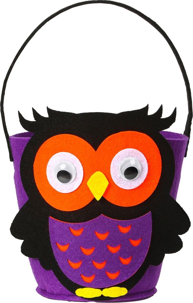 Halloween Korb "Niedliche Eule" | Betteltasche - Süßes oder Saures