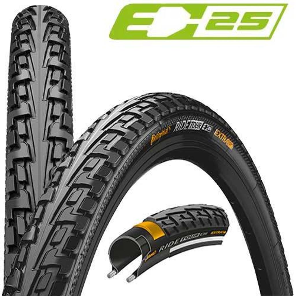 1 Continental Tour Ride 700 x 42c Wired Bike Tyre 