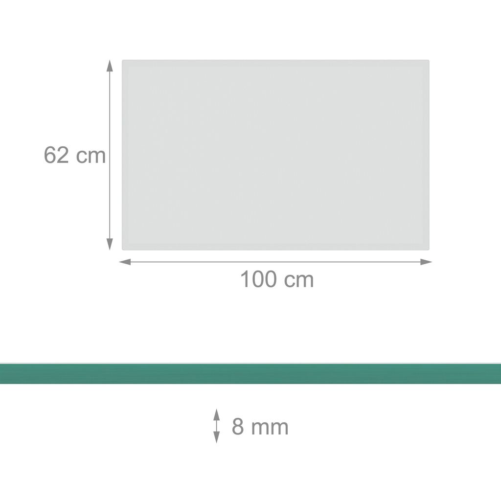 Piano Vetro Temperato Relaxdays Ø80 Cm - 8 Mm Spessore Per Tavoli O Camini - Foto 10