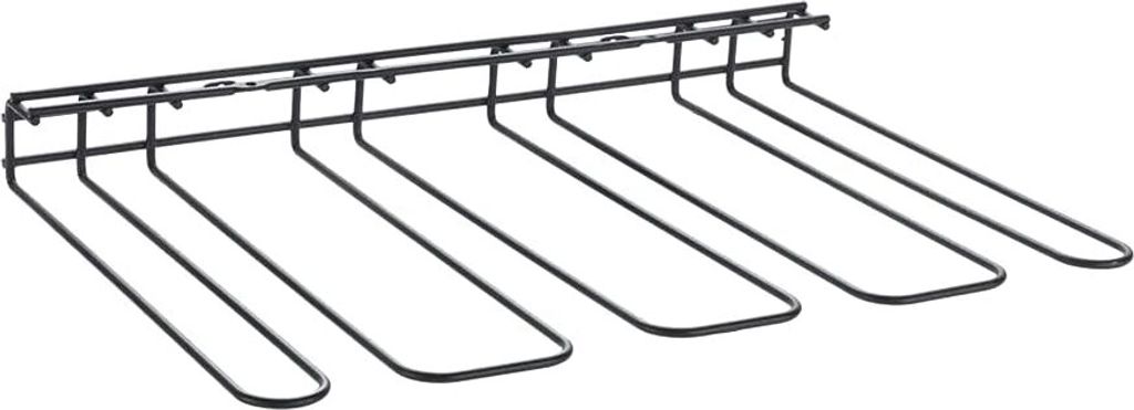 METALTEX 361117000 Copas Weinglashalter Lava 44 x 31 x 5 cm, TouchTherm, matt schwarz / Gläserhalter