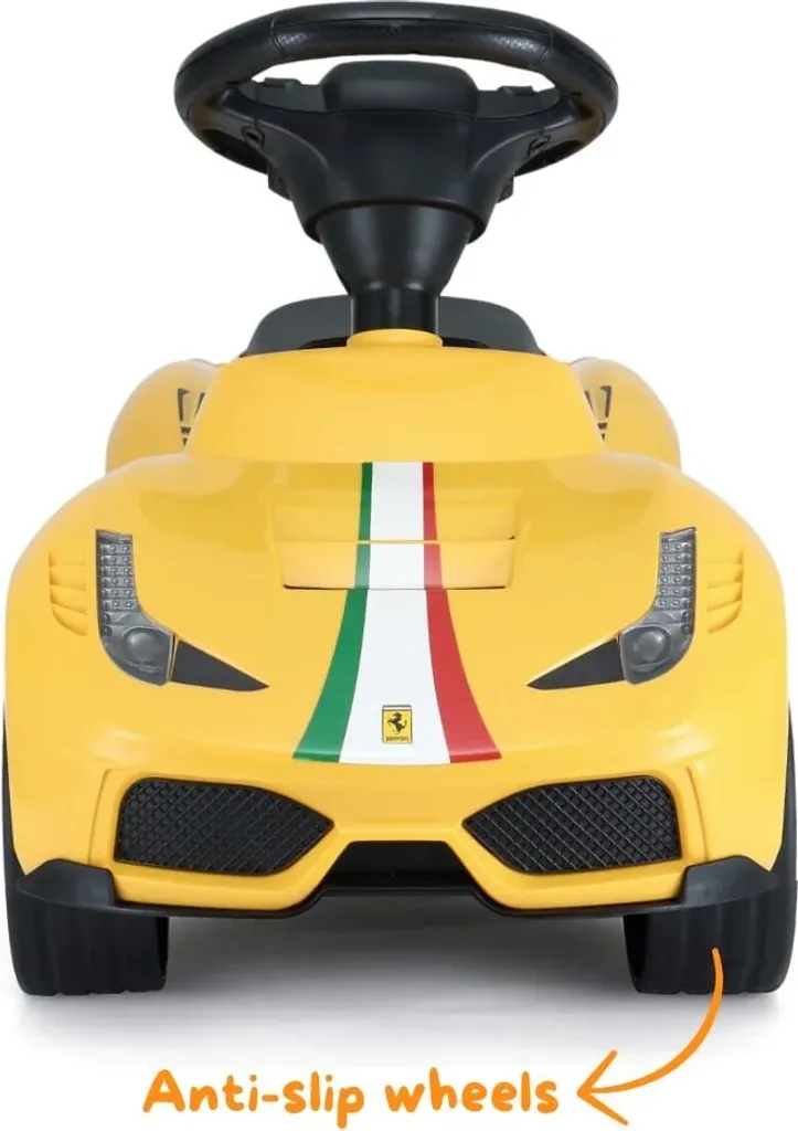 Voiture à pousser Ferrari 488 jaune pour enfant 1-3 ans avec coffre - 5