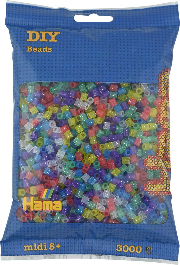 Hama Bgelperlen midi "Glittermix", in un sacchetto Immagine del prodotto 