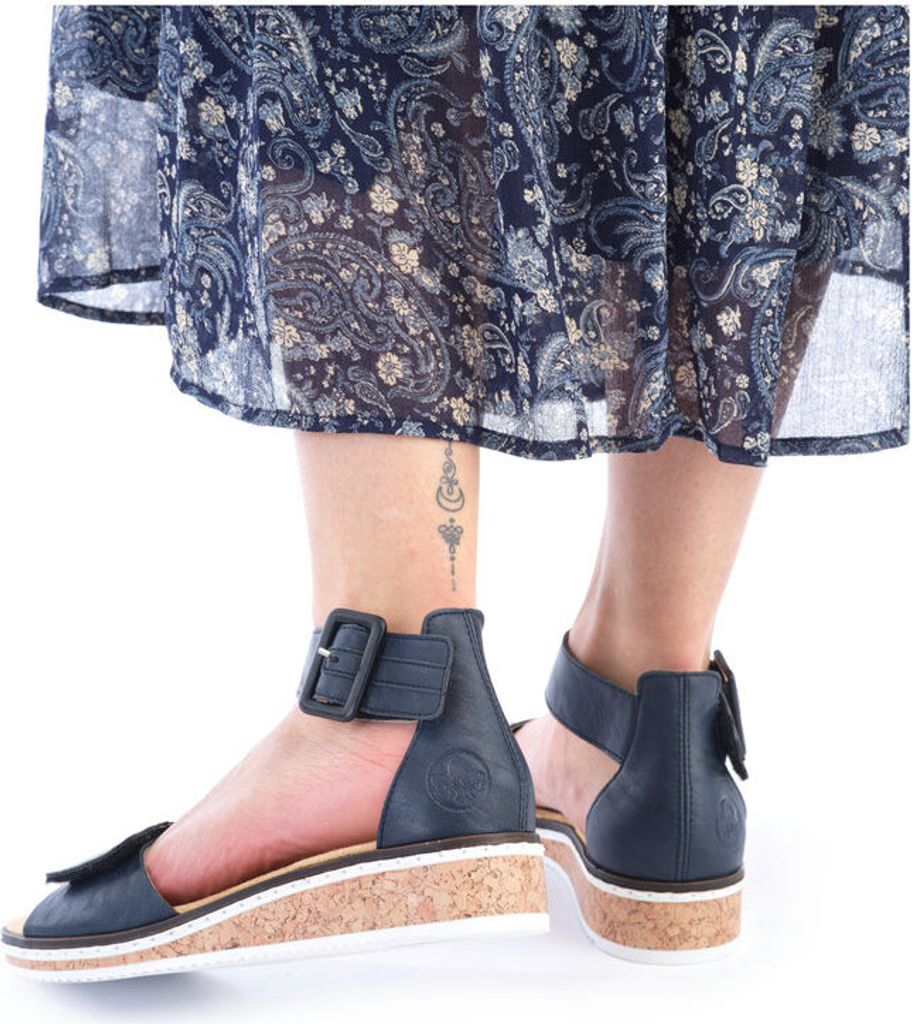 Rieker Damen Sandalen geschlossene Ferse Klettverschluss Produktbild 35