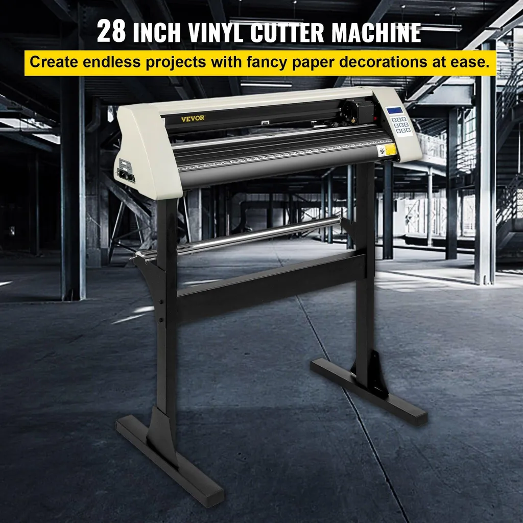 Plotter de Découpe Vinyle Professionnel 720 mm avec Support Stable Blanc - 9