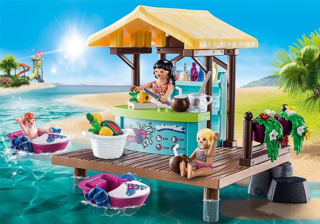PLAYMOBIL family fun 70612 bar flottant et vacanciers Image du produit 