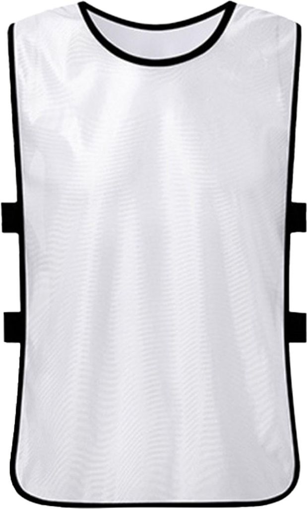 Scrimmage-Trainingsweste aus merzerisierter Baumwolle, Mannschaftstraining für Outdoor-Sportarten, Fußball, Fußball, Basketball, Volleyball, wei...