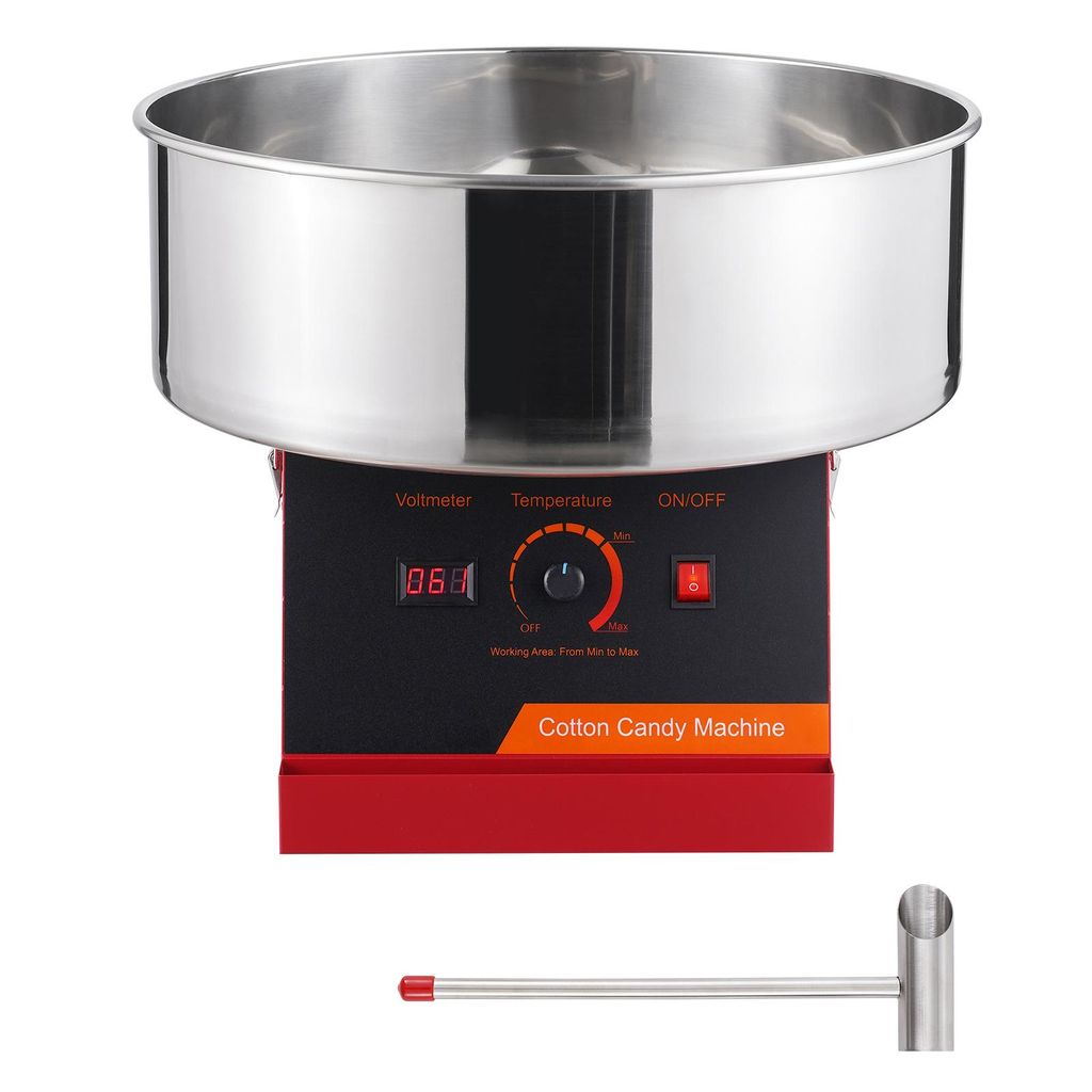 SucceBuy Elektrische Zuckerwattemaschine, 1000 W Zuckerwattemaschine, Edelstahlschüssel und Zuckerlöffel, Ideal für Zuhause, Kindergeburtstage, ...