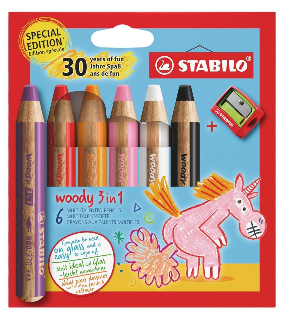 STABILO Buntstift, Wasserfarbe & Wachsmalkreide -  woody 3 Produktbild 