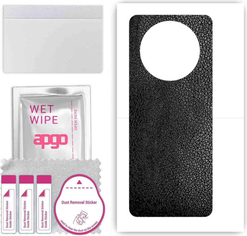 apgo Rückseite Schutzfolie, Skin, kompatibel mit Huawei Mate X5, Hinten Displayschutzfolie aus Vinylfolie, kratzfest, einfache Montage - Schwarzes...