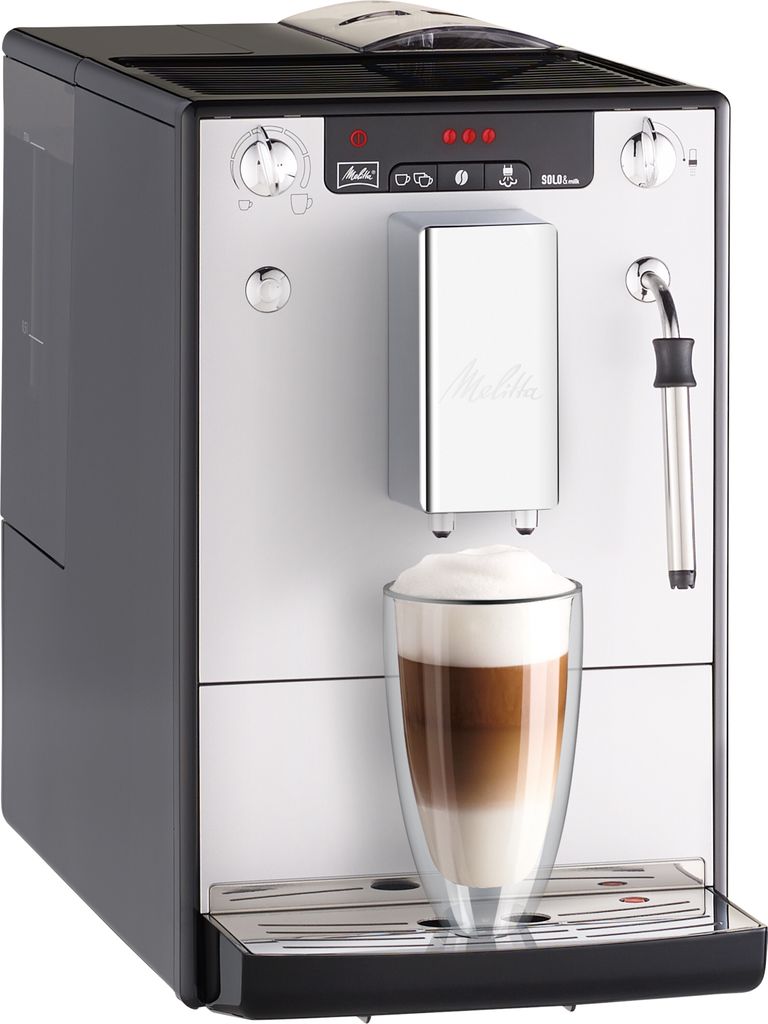 MELITTA Kaffeevollautomat Caffeo Solo & Milk E953-202 Schwarz-silber