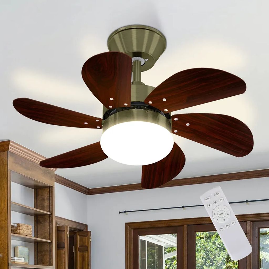 ZMH Stropní ventilátor E27 Časovač 1H/2H/4H se světlem a Obrázek produktu 