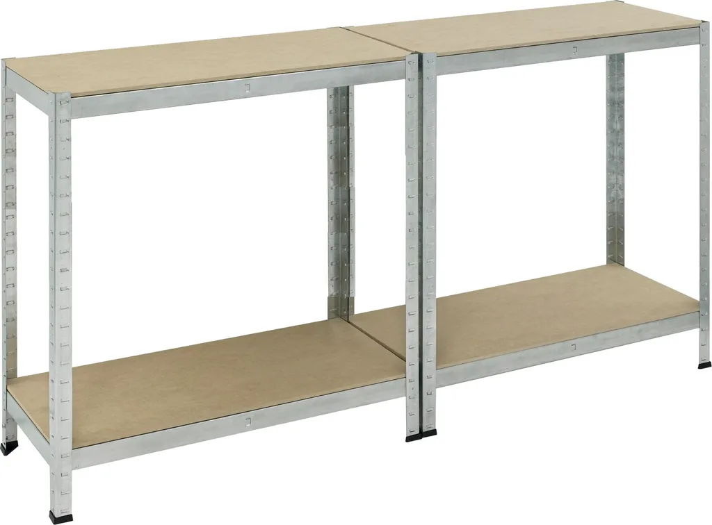 Étagère de Rangement Métal 4 Niveaux 100kg pour Garage et Cellier