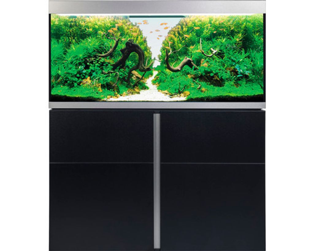 Aquariumkombination Fluval Siena 332 mit LED-Beleuchtung, Heizer, Außenfilter und Unterschrank 332 l Schwarz 110 x 55 x