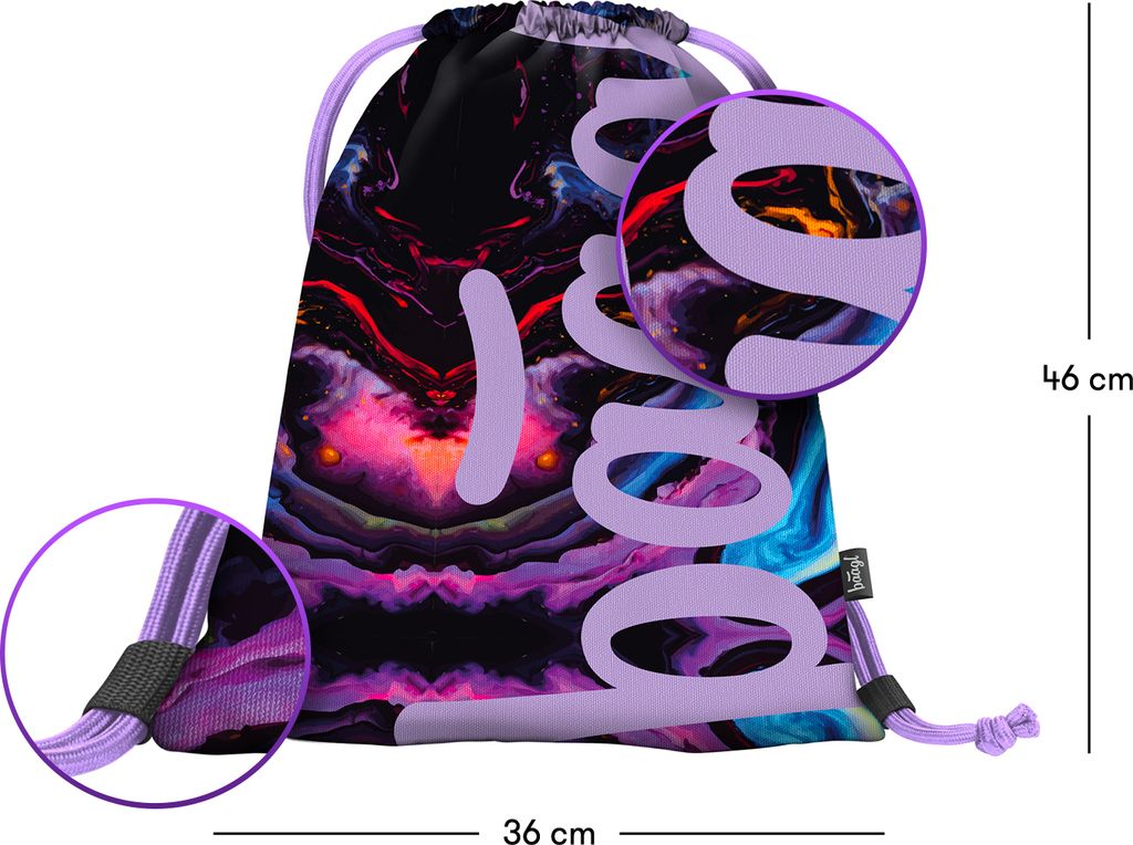 BAAGL Core Marble Rucksack-Set 3tlg: Rucksack, Produktbild 16