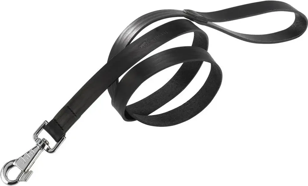 Laisse en Cuir Naturel Noir pour Chien G 20 120 par Ferplast Pro
