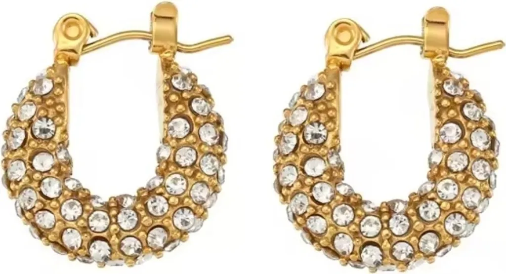 Orecchini Sarah in Oro con Zirconi - Eleganza Classica e Moderna KP32618