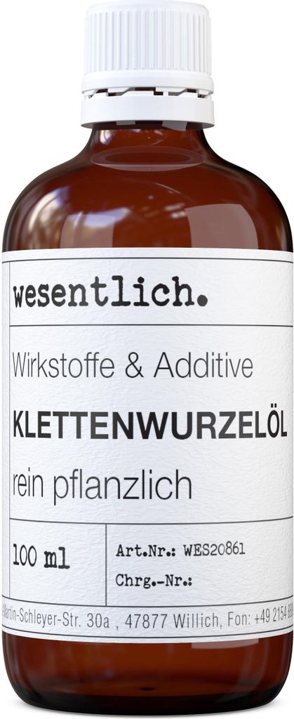 Klettenwurzelöl 100ml von wesentlich. Produktbild 