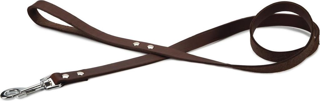 Beeztees - Hundeleine - genietet - braun - 130x20 cm