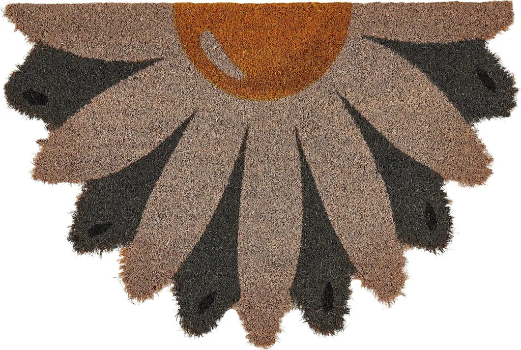 Paillasson coco Hotaka fleur 40x60 cm : stop à la boue et aux entrées tristes