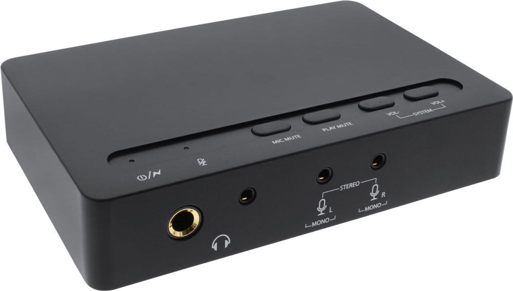 InLine® USB 2.0 SoundBox 7.1, 48KHz / 16-bit, avec Toslink Image du produit 