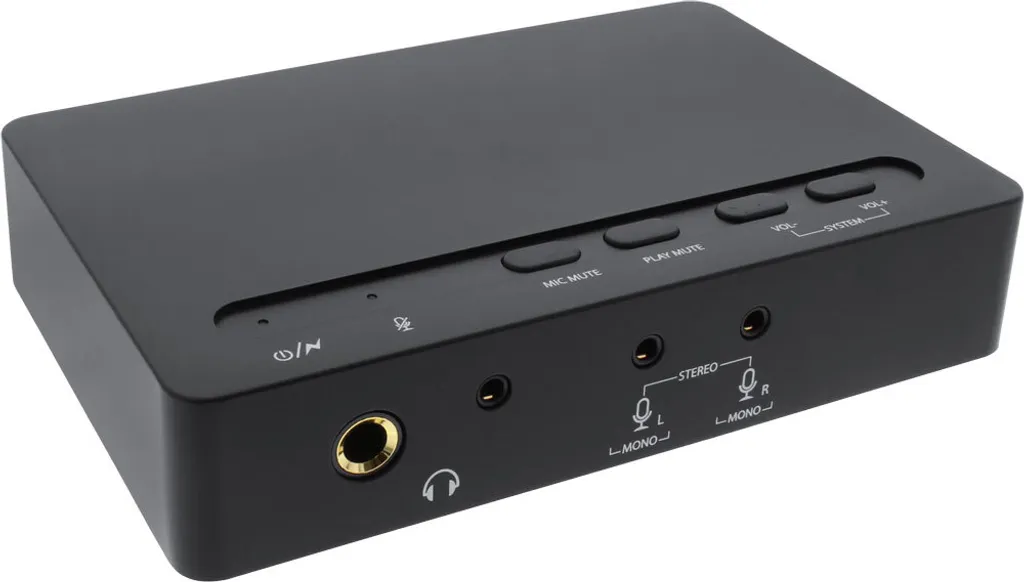 Scheda Audio Esterna 7.1 USB InLine - Compatta con Uscita Ottica Toslink