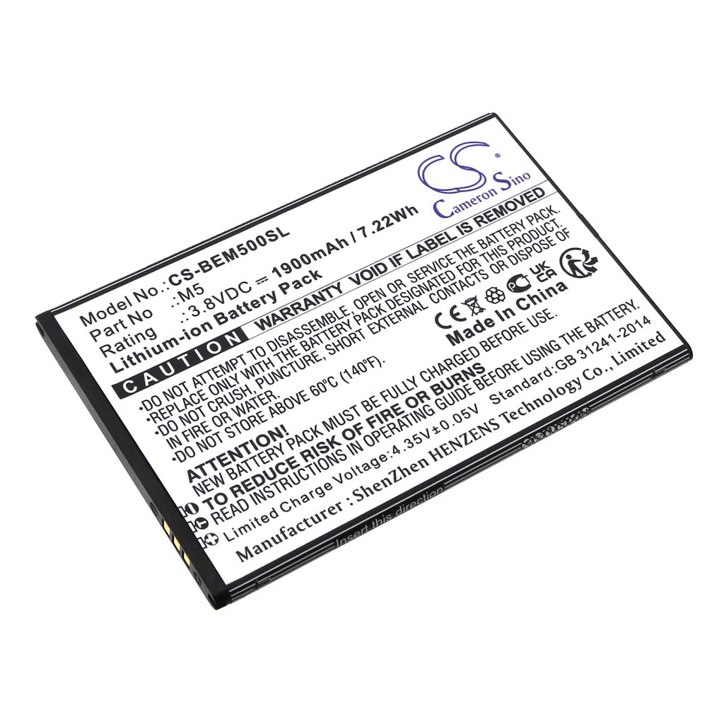 TECHTEK Batteria compatibile con [Bea-fon] M5, M5 Premium, Immagine del prodotto 