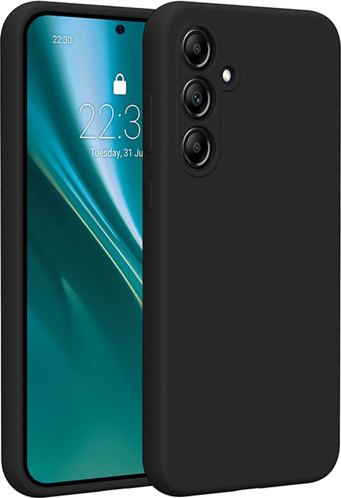 Etteri Silikonhülle für Samsung Galaxy A35 5G Cover schwarz