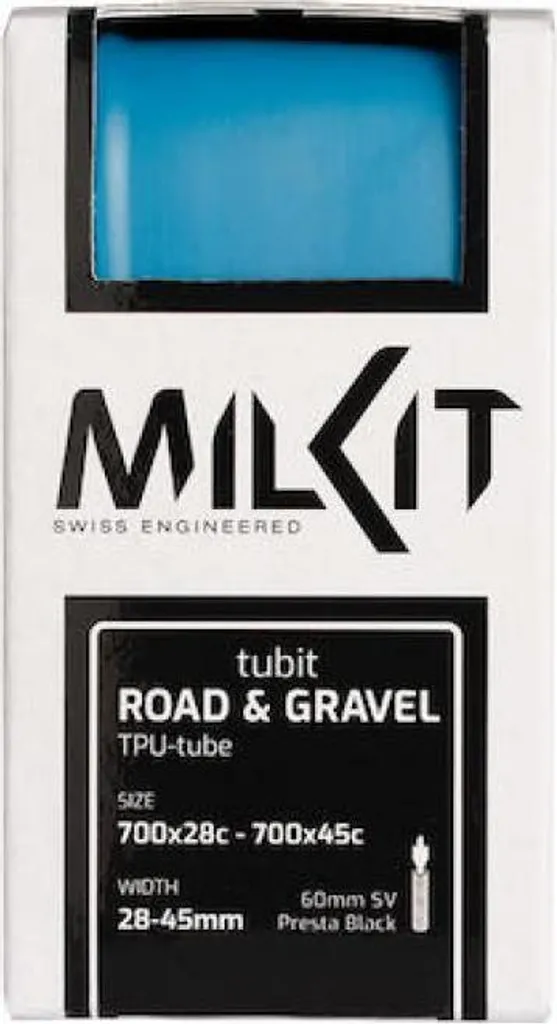 Chambre à air TPU milKit 28-45/622 route et gravel de secours bleue