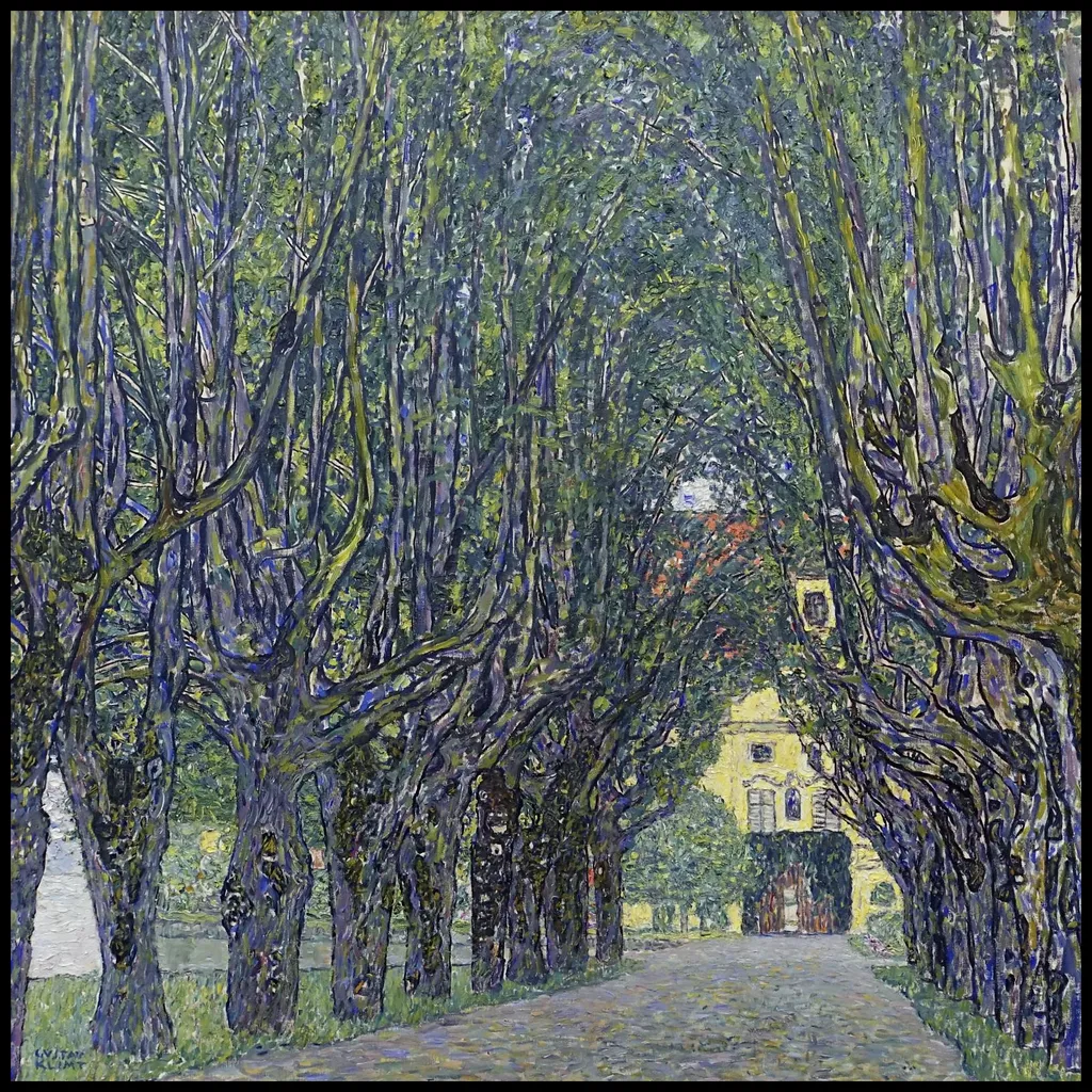 Klimt Castello Kammer Poster 100x100 cm | Decorazione Parete Moderna