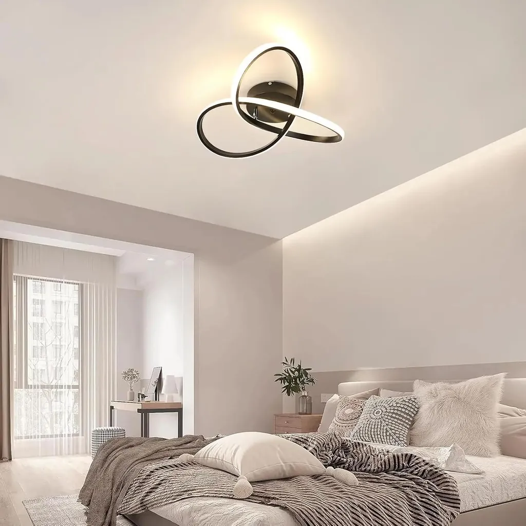 Plafonnier LED Dimmable Noir 36W : Finissez-en avec l'Éclairage Trop Faible