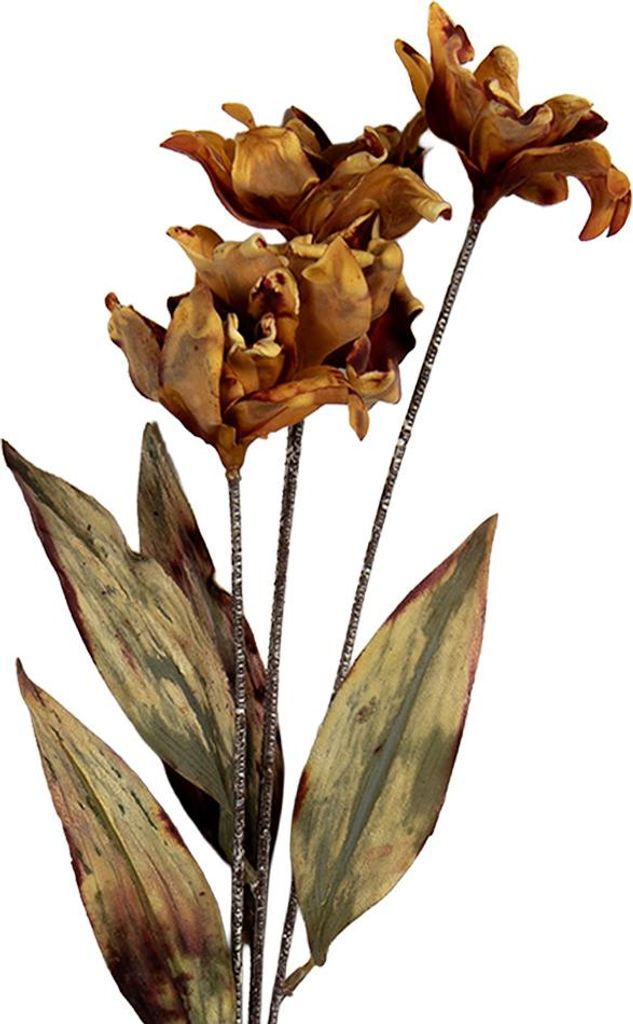 Clayre & Eef Kunstblume 8x5x60 cm Orange Kunststoff
