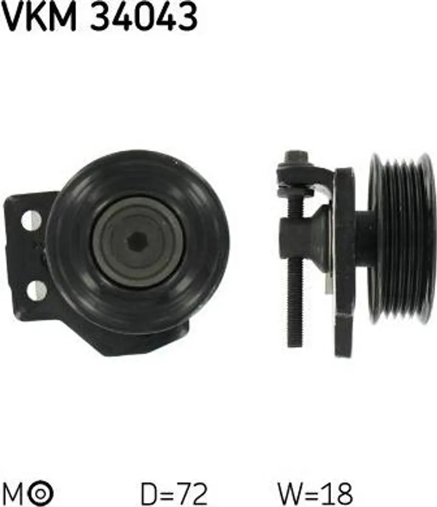 Galet Tendeur de Courroie Crantée SKF VKM 34043 pour Berline Mondeo