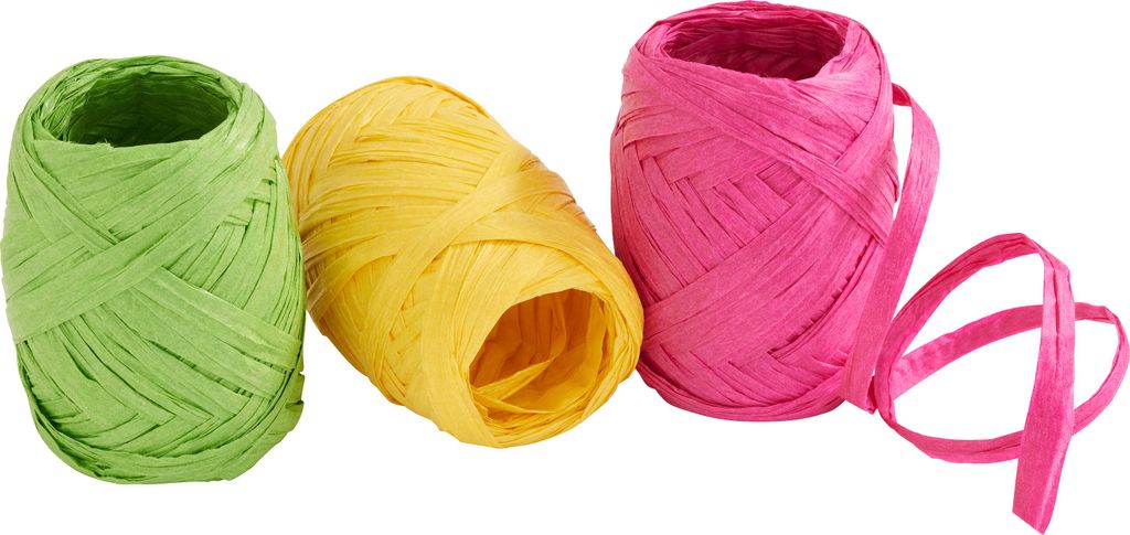 VBS Raffia Papierband 3er Set 10m Bastelband Dekoband Produktbild 
