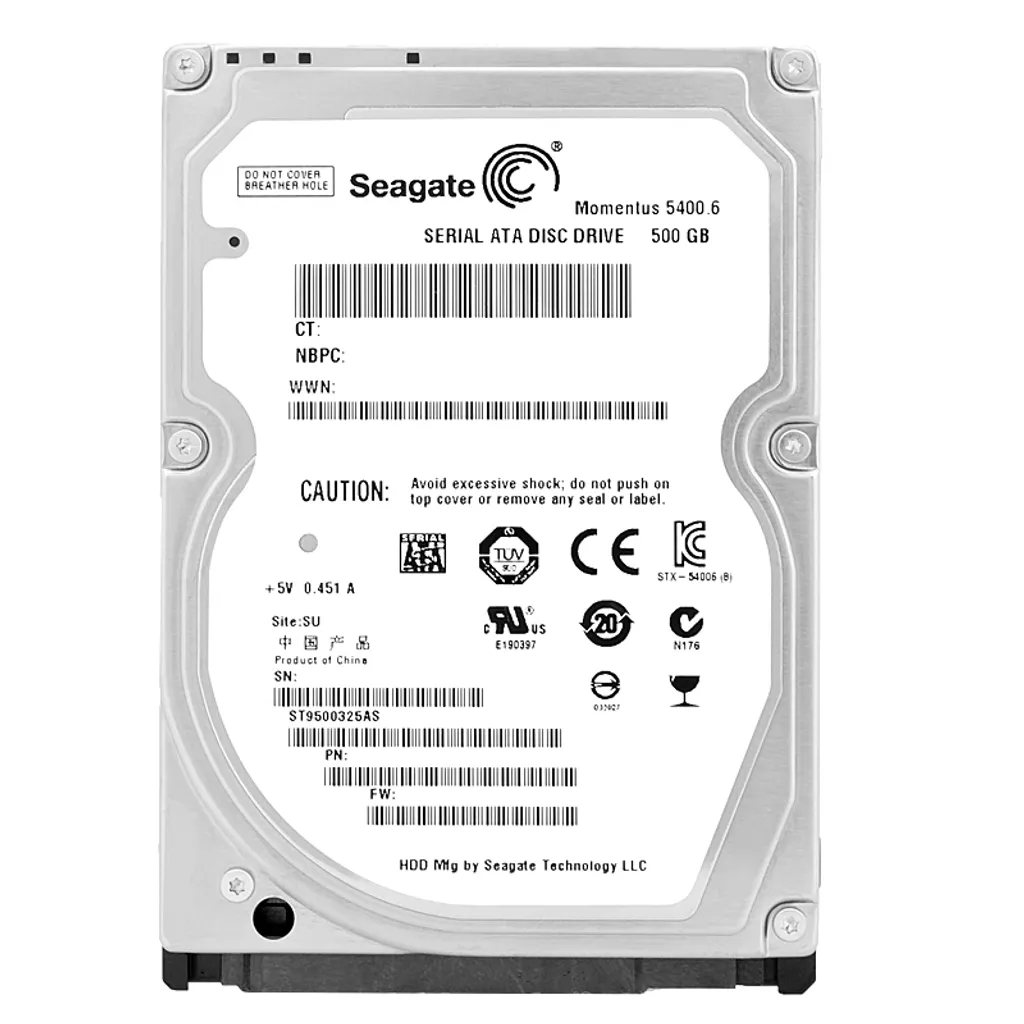 Seagate ST9500325AS 500GB HDD 2.5 Laptop Momentus 5400.6 SATA