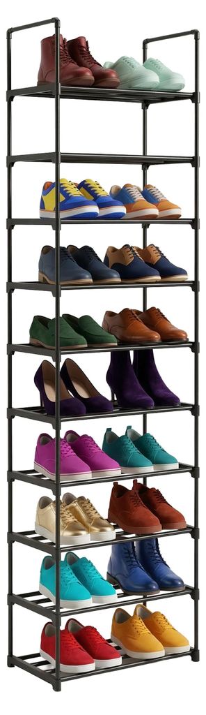 relaxdays Schuhregal Stecksystem Metall