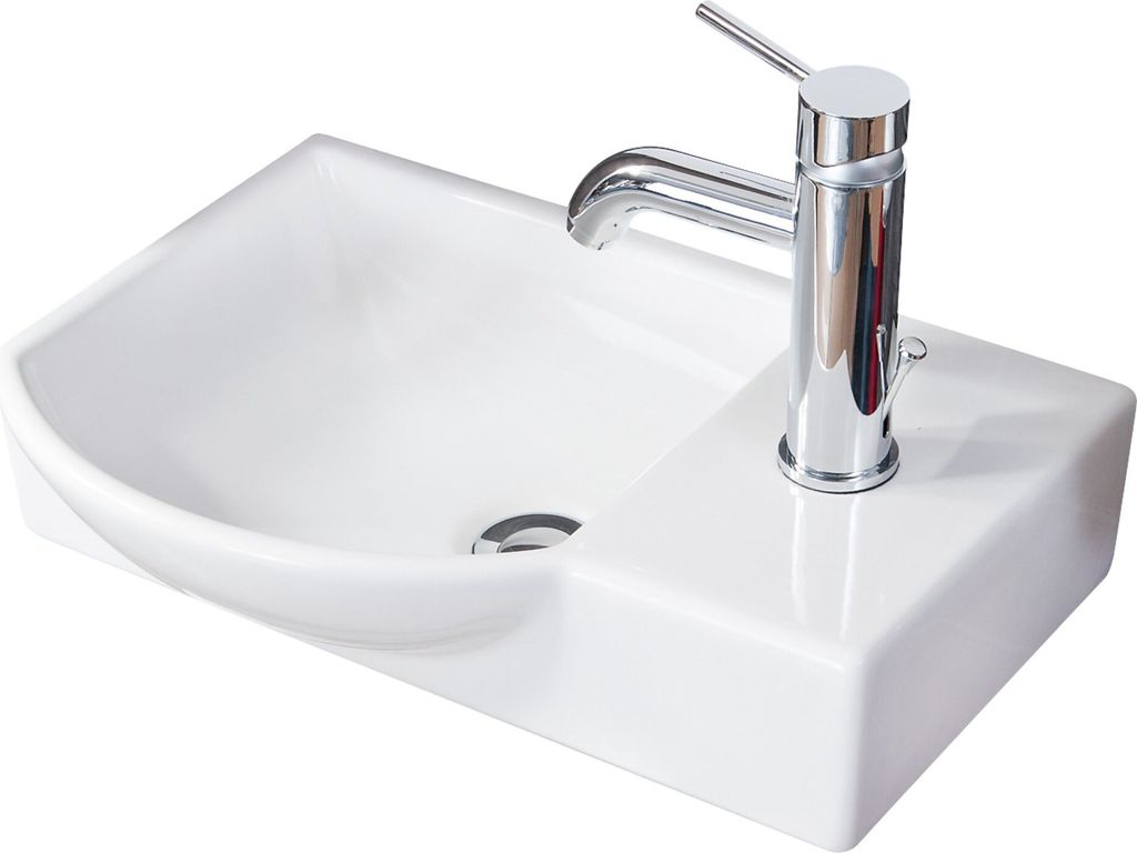 FACKELMANN Umywalka lewa WC dla gości / Umywalka ceramiczna Zdjęcie produktu 
