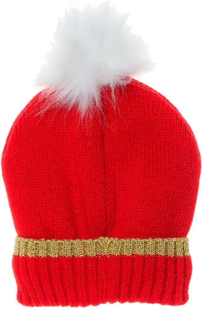 Minnie Mouse Kinder Winter-Mütze Mädchen Bommel-Mütze , Farbe:Rot, Größe:52