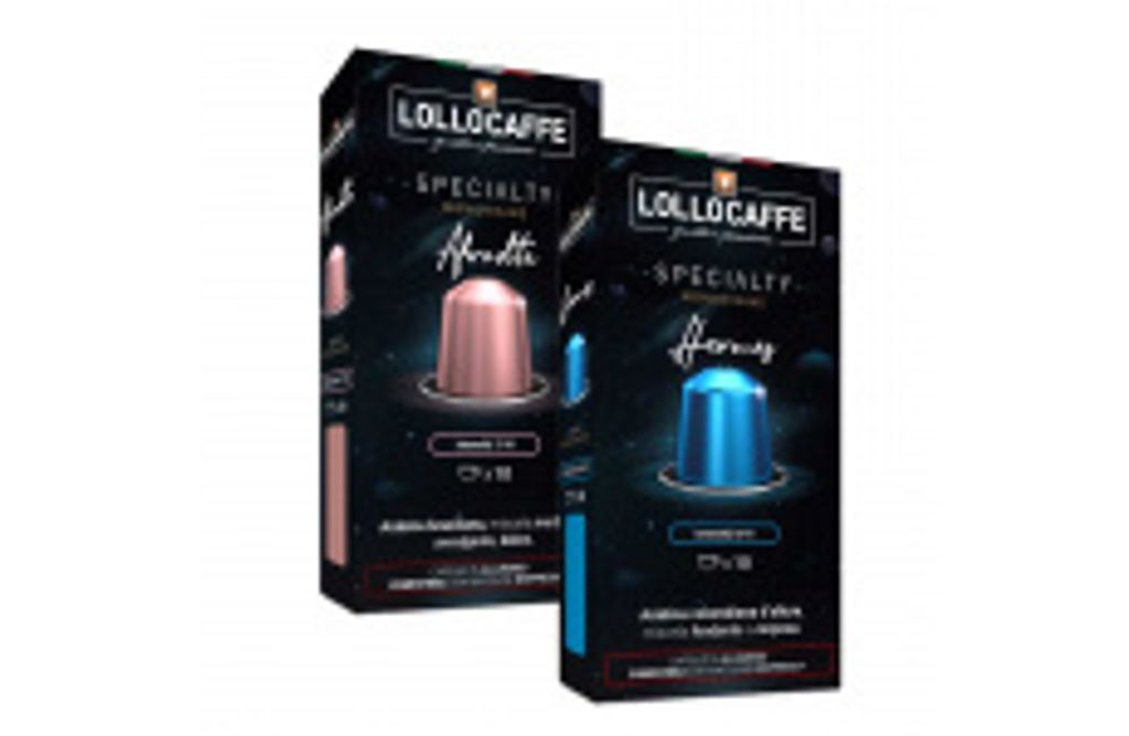 Degustationsset 20 Aluminiumkapseln Lollo Kaffee Mono Ursprung Afrodite und Hermes Nespresso kompatibel Lollo Caffè