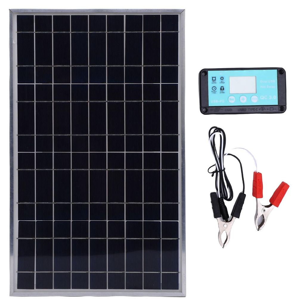 Sada solárního panelu a regulátoru, 100 W nabíječka s Obrázek produktu 