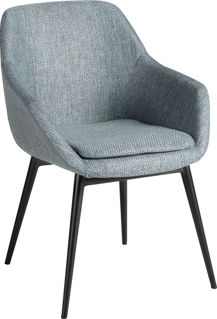 Chaise en tissu gris chiné 4221 : fini le mal de dos avec style et confort