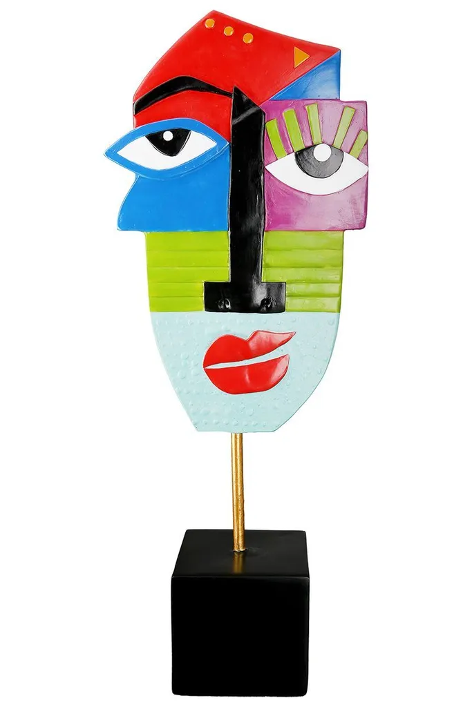 Casablanca Statua Viso 51734 Mondrian - Scultura Resina e Metallo 52cm