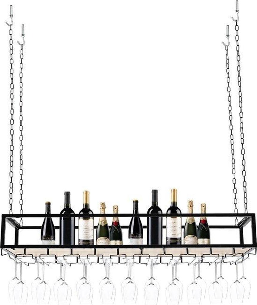Weinregal Küche 120cm Edelstahl 75kg Tragfähig