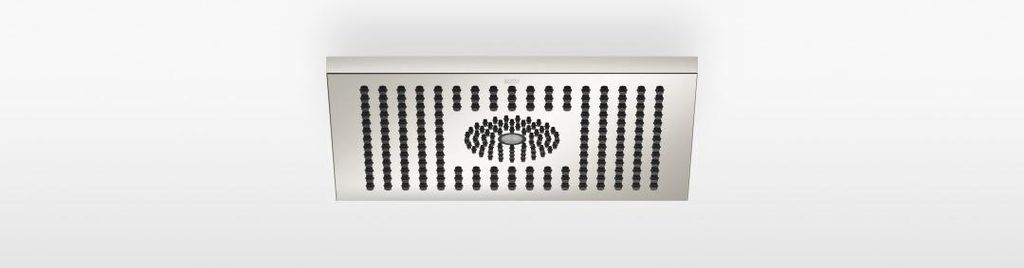 Dornbracht Regenbrause für Deckenanbindung, mit LED-Beleuchtung, eckig, 300x240mm, 28042980-08