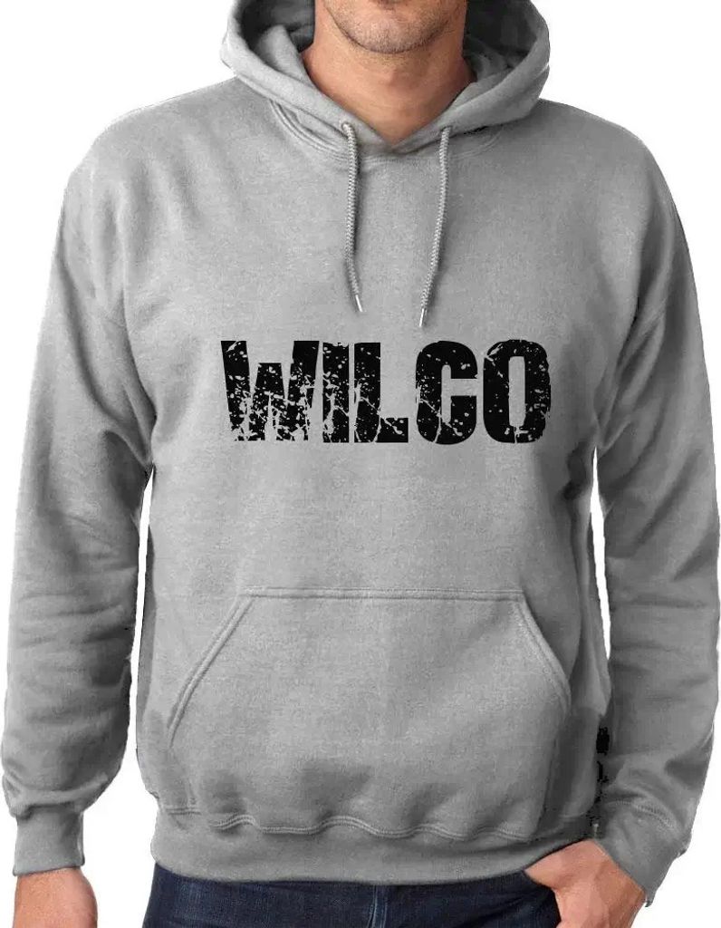 Uni Grafik Kapuzen-Sweatshirt Wilco Öko-Verantwortlich Vintage Jahrgang Langarm Hoodies Pullover Geburtstag Geschenk Mann Frau
