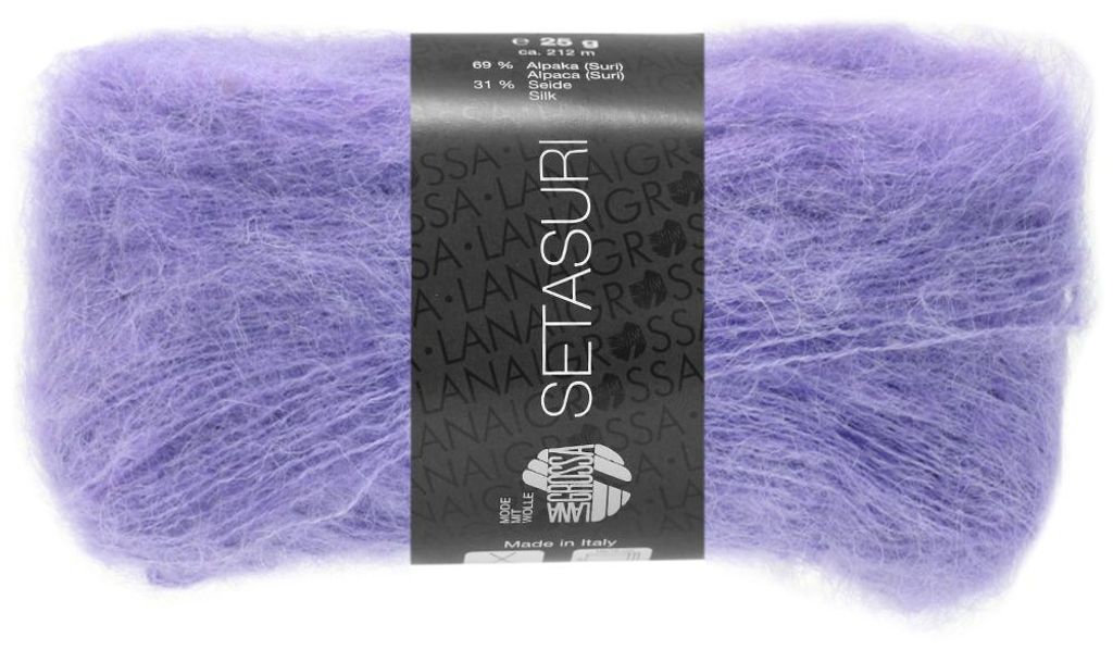 Lana Grossa SETASURI 25 g feines Lace-Garn aus Alpaka und Produktbild 