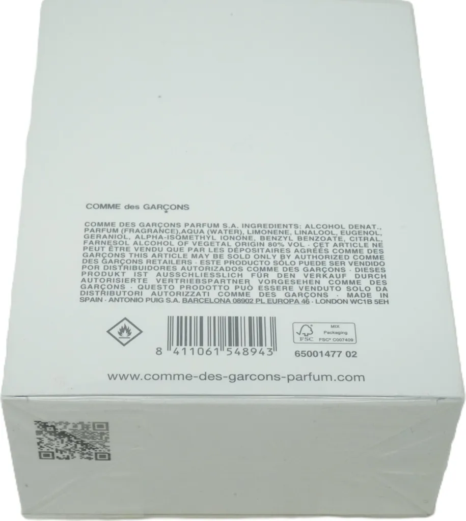 CDG 2 Man Eau de Toilette 50ml - Fragranza Uomo Legnosa e Affumicata - 3