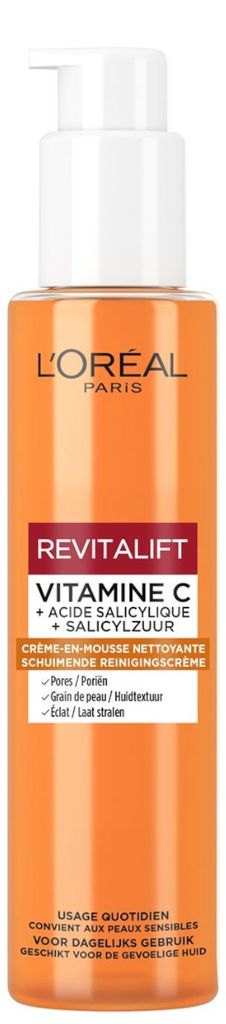 L'Oréal Skin Revitalift Reinigungscreme mit Vitamin C, schäumend, 150 ml