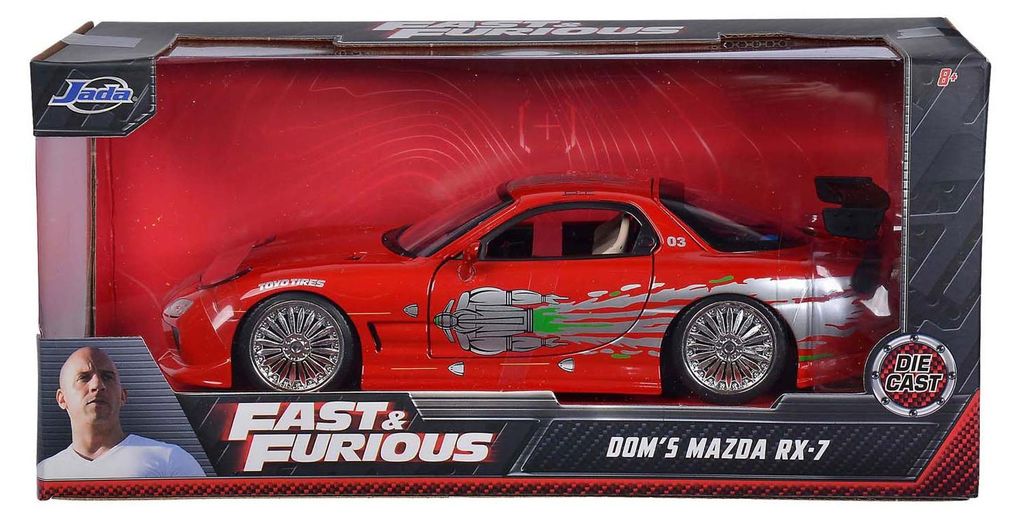 Jada Rychle a zběsile 1993 Mazda RX-7 v měřítku 1:24 Obrázek produktu 